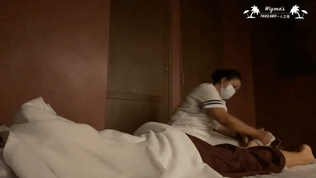 之後素顏上陣做按摩！